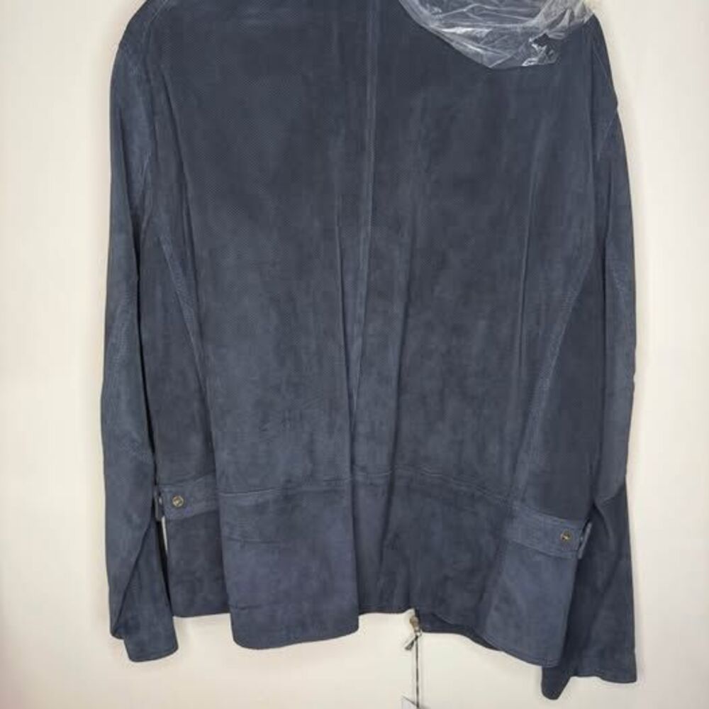 Paul Fredrick Genuine Leather Jacket 3XLT Dark Blue